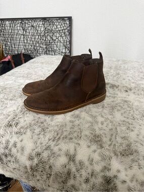 Clarks Brown Leather Chelsea Boots